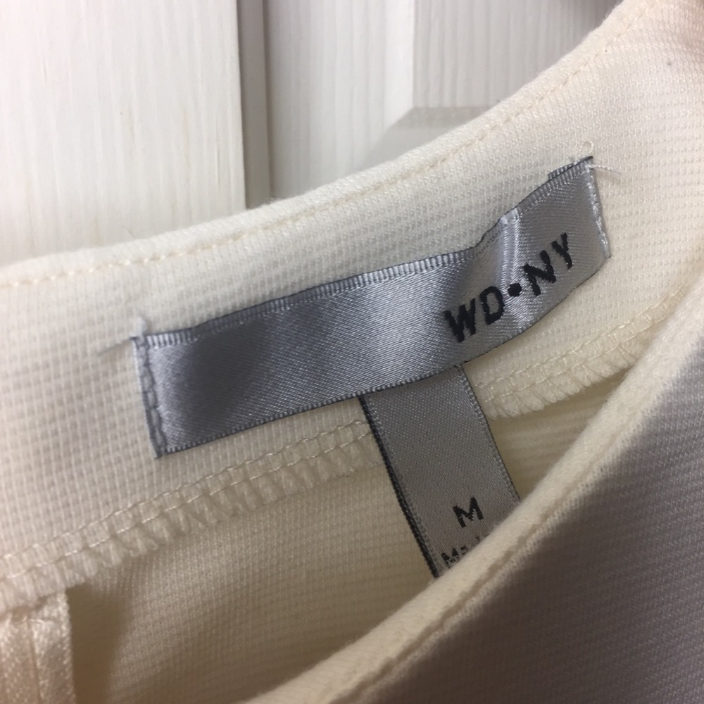 WD.NY | Peplum Cream Top. Size M - Picture 6 of 8